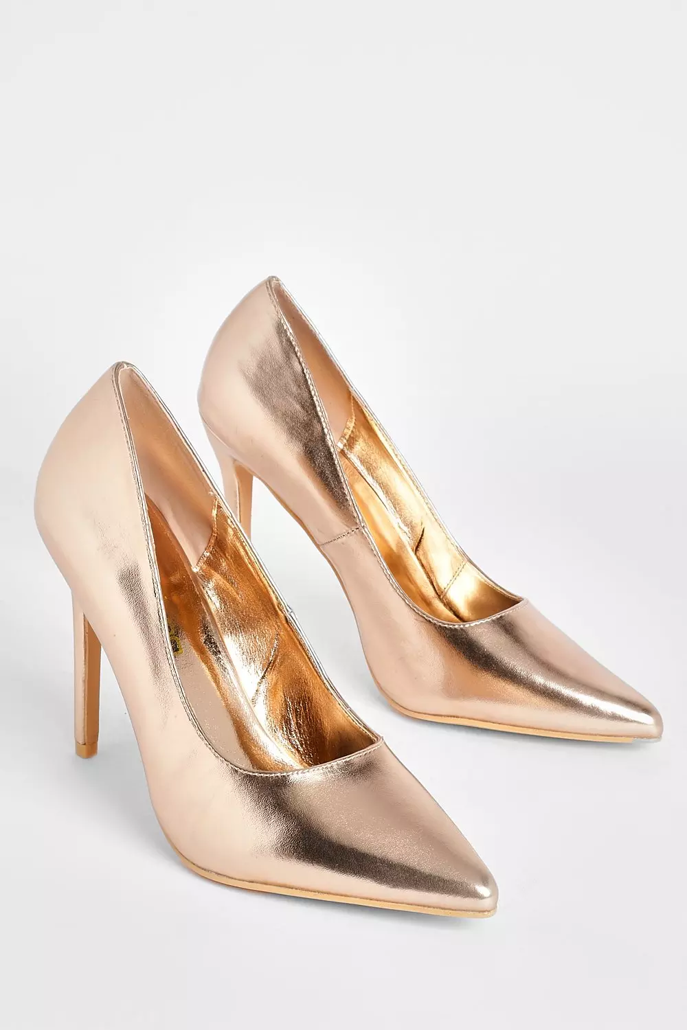 Rose gold best sale shoes boohoo